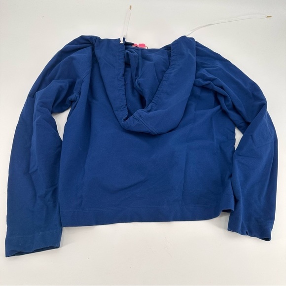 Lilly Pulitzer Kiawah Cropped Hoodie Aegean Navy Size XXL - Picture 4 of 5